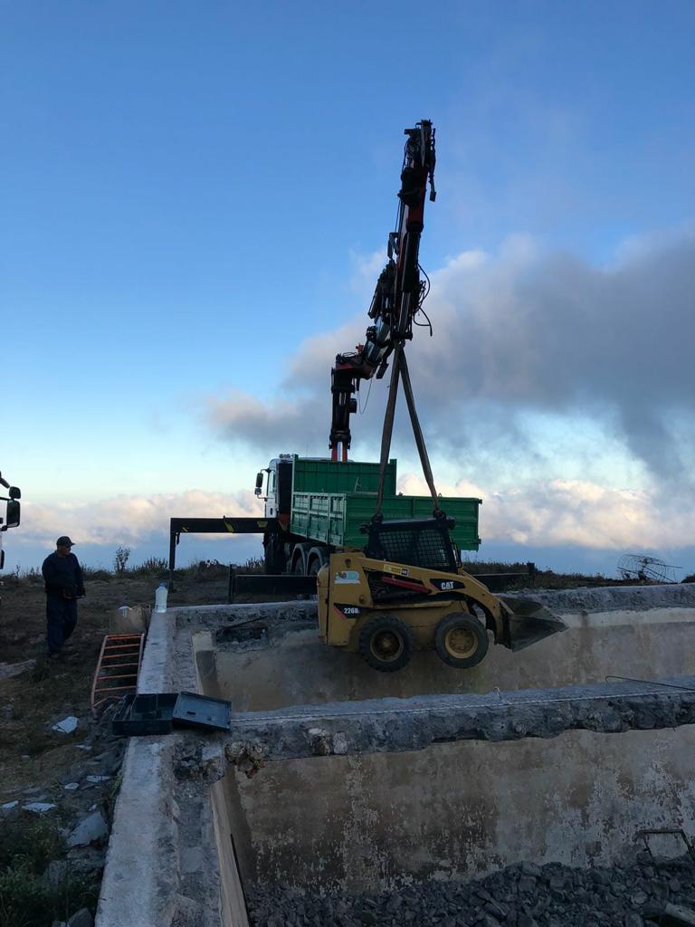 Grua Kranarbeit el hierro teneriffe